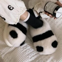 Kawaii Therapy Fluffy Panda Cozy Slippers – Limited Edition -Kawaiitherapy Shop 70503 hikfql