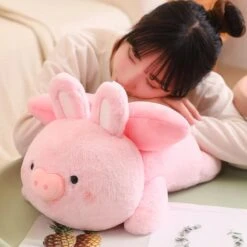 Kawaii Therapy Bunny Pig Plush XL – Limited Edition -Kawaiitherapy Shop 70549 tkupcd