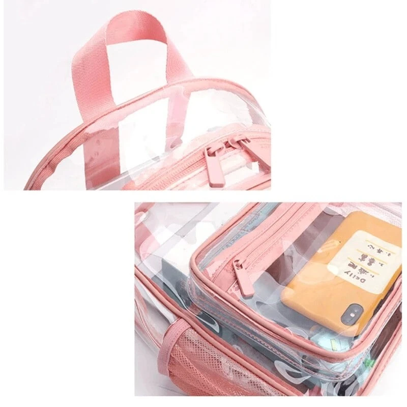 Kawaii Clear Transparent College Backpack – Limited Edition 3 Kawaii Clear Transparent College Backpack – Limited Edition - Image 3