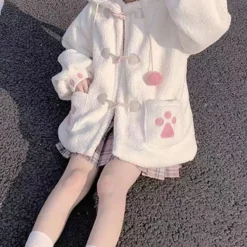 Kawaii Harajuku Style Cat Paw Winter Coat – Limited Edition -Kawaiitherapy Shop 71187 1oxxbd