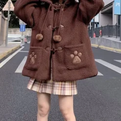 Kawaii Harajuku Style Cat Paw Winter Coat – Limited Edition -Kawaiitherapy Shop 71187 kyas5s