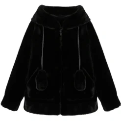 Kawaii Bunny Ears Fluffy Harajuku Coat – Special Edition -Kawaiitherapy Shop 71343 qenfhi