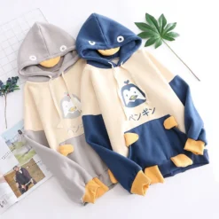Kawaii Harajuku Style Cute Penguin Hoodie – Limited Edition -Kawaiitherapy Shop 71872 jdzgcx