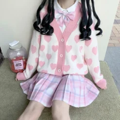 Kawaii Candy Hearts Harajuku Pastel Sweater – Special Edition -Kawaiitherapy Shop 71881 j92f1f