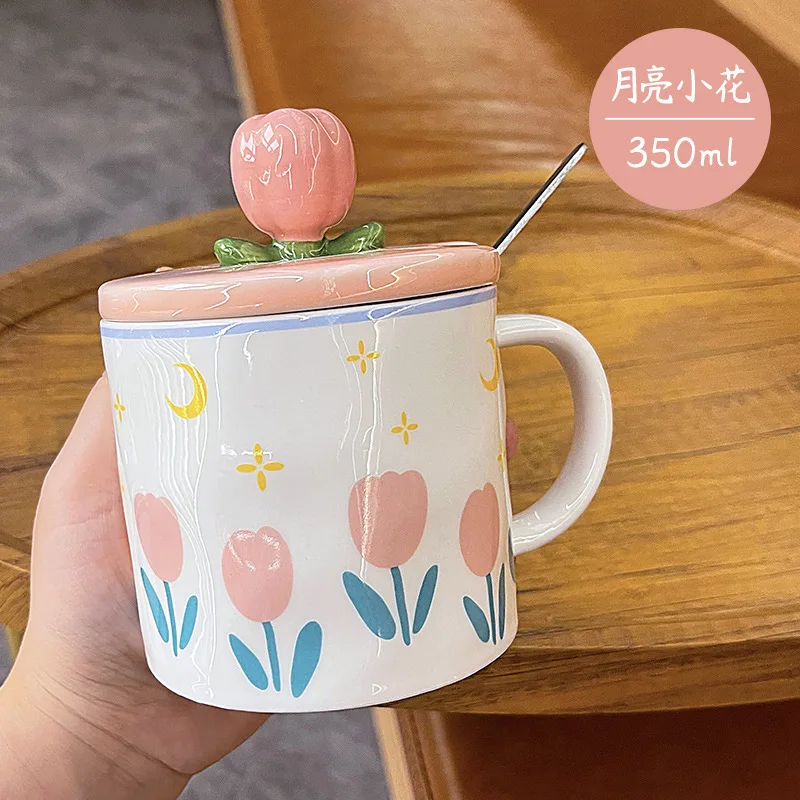Kawaii Therapy Tulip Ceramic Cup (350ml) – Limited Edition 5 Kawaii Therapy Tulip Ceramic Cup (350ml) – Limited Edition - Image 5