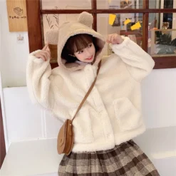 Kawaii Japanese Style Bear Winter Hoodie – Special Edition -Kawaiitherapy Shop 72275 avdgqd