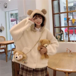 Kawaii Japanese Style Bear Winter Hoodie – Special Edition