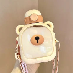 Kawaii Bear Square Straw Bottle (700ml) – Limited Edition -Kawaiitherapy Shop 72420 8wnpxj