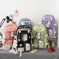 Kawaii Harajuku Ita Style School Backpack (5pcs) – Limited Edition -Kawaiitherapy Shop 72467 iijbwr