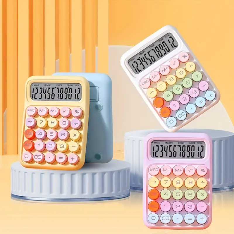 Kawaii Candy Pastel Style Mechanical Calculator – Limited Edition 6 Kawaii Candy Pastel Style Mechanical Calculator – Limited Edition - Image 6