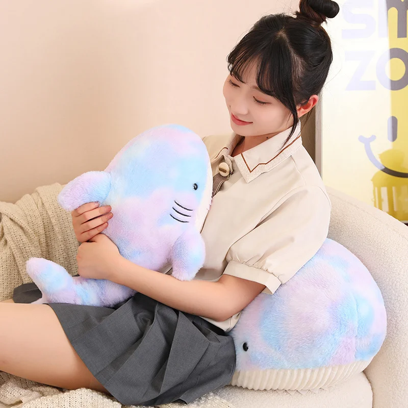 Kawaii Cotton Candy Rainbow Shark Plush XL (80cm) 3 Kawaii Cotton Candy Rainbow Shark Plush XL (80cm) - Image 3