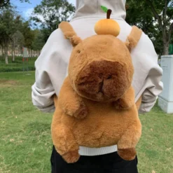 Adorable Capybara Plush Backpack – Limited Edition -Kawaiitherapy Shop 73293 bqlozc