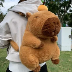 Adorable Capybara Plush Backpack – Limited Edition -Kawaiitherapy Shop 73293 f14jg6