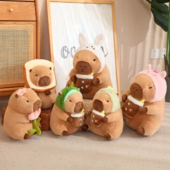Kawaii Adorable Dressed Up Capybara Stuffed Animal (30cm) -Kawaiitherapy Shop 73536 mnh4qj