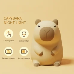Kawaii Capybara USB Night Lamp – Limited Edition -Kawaiitherapy Shop 73649 v4b0cj