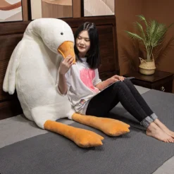 Kawaii Fluffy Goose Plush Jumbo Edition (120cm) -Kawaiitherapy Shop 73705 dnu3nx