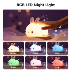 Kawaii Bunny Ears USB Silicone Lamp – Limited Edition -Kawaiitherapy Shop 73723 w2ai6u