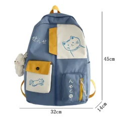 Kawaii Japanese Cats Large Capacity Waterproof Backpack 12 Kawaii Japanese Cats Large Capacity Waterproof Backpack -Kawaiitherapy Shop 74600 kfqztt