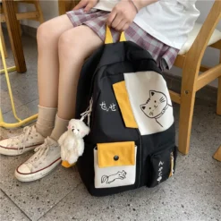 Kawaii Japanese Cats Large Capacity Waterproof Backpack 10 Kawaii Japanese Cats Large Capacity Waterproof Backpack -Kawaiitherapy Shop 74600 vax5ts