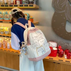 Kawaii Korea Style Cats Pastel Backpack – Limited Edition -Kawaiitherapy Shop 74617 92pfdr