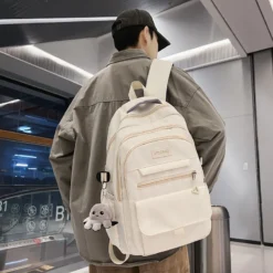 Kawaii Korea Large Capacity Multi Pocket College Backpack -Kawaiitherapy Shop 74708 8kniqy