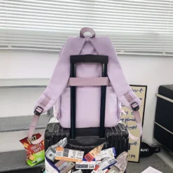 Kawaii Korea Large Capacity Multi Pocket College Backpack -Kawaiitherapy Shop 74708 udrfon