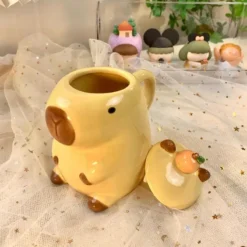Kawaii Capybara Ceramic Tea Cup – Limited Edition -Kawaiitherapy Shop 74941 1nxczo