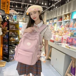 Kawaii Harajuku Pastel College Fashion Backpack – Special Edition -Kawaiitherapy Shop 75120 20daqz