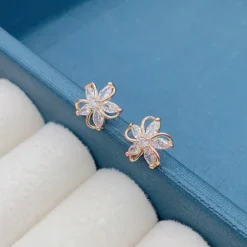 Kawaii Sparkling Flower Stud Earrings – Limited Edition -Kawaiitherapy Shop 75388 vfxmr0
