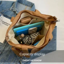 Kawaii Korean Style Canvas Crossbody Tote Bag -Kawaiitherapy Shop 75415 7op45s