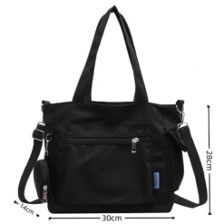 Kawaii Korean Style Canvas Crossbody Tote Bag -Kawaiitherapy Shop 75415 paw3fi