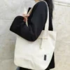 Kawaii Korean Aesthetic Minimalist Canvas Tote Bag