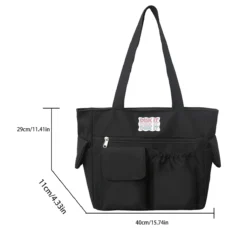 Kawaii Fashion Aesthetic Nylon Tote Shoulder Bag -Kawaiitherapy Shop 75496 d2qtnw