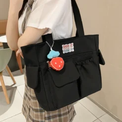 Kawaii Fashion Aesthetic Nylon Tote Shoulder Bag -Kawaiitherapy Shop 75496 fcvdmi