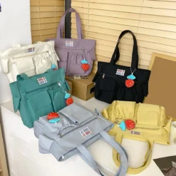 Kawaii Fashion Aesthetic Nylon Tote Shoulder Bag -Kawaiitherapy Shop 75496 lswvb4