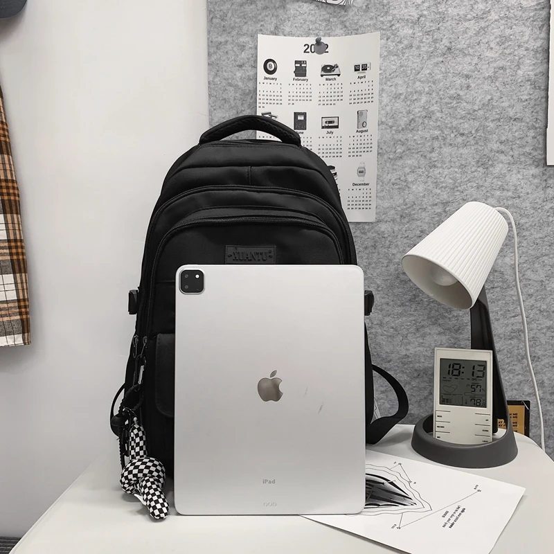 Kawaii Large Capacity Pastel College Canvas Backpack 5 Kawaii Large Capacity Pastel College Canvas Backpack - Image 5