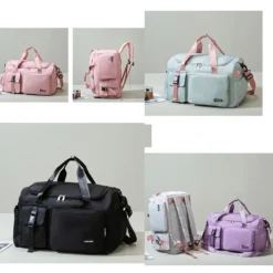 Kawaii Large Capacity Multipocket Travel Duffel Bag -Kawaiitherapy Shop 75659 besxpg