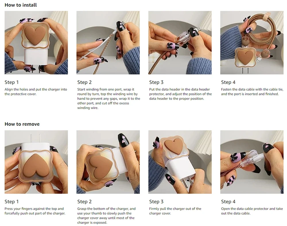 Kawaii Pastel Pop Edition IPhone Charger Cable Protector 5 Kawaii Pastel Pop Edition IPhone Charger Cable Protector - Image 5