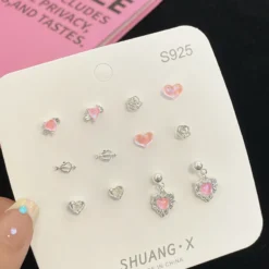 Kawaii Crystal Hearts Earring Gift Set – Limited Edition -Kawaiitherapy Shop 75983 7cjrwd