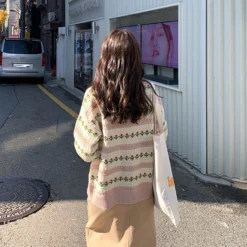 Kawaii Harajuku Style Floral Knitted Cardigan – Limited Edition -Kawaiitherapy Shop 76158 ywnbw1