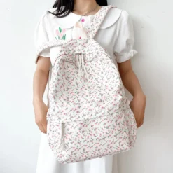 Kawaii Floral Korean Style College Student Backpack -Kawaiitherapy Shop 76357 m5a2hu