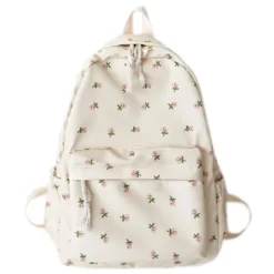 Kawaii Floral Korean Style College Student Backpack -Kawaiitherapy Shop 76357 z0fdet