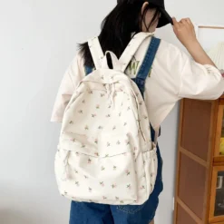 Kawaii Floral Korean Style College Student Backpack -Kawaiitherapy Shop 76357 zqta5m