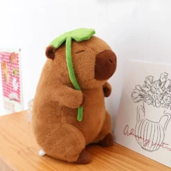 Kawaii Adorable Capybara (50cm) – Lotus Leaf Special Edition -Kawaiitherapy Shop 76438 zts0nt