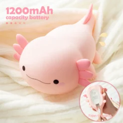 Kawaii Axolotl Silicone Night Lamp – Limited Edition -Kawaiitherapy Shop 76465 opwt3v