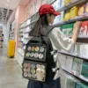 Kawaii Harajuku Style Transparent Ita College Backpack