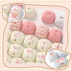 Akko Pig Party Mog Design 139pcs Keycaps -Kawaiitherapy Shop 76839 t5rndv