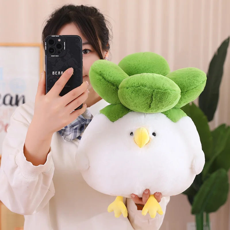 Kawaii Therapy Chubby Cabbage Chicken Plush (40cm) 2 Kawaii Therapy Chubby Cabbage Chicken Plush (40cm) - Image 2