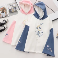 Kawaii Japanese Autumn Style Sakura Hoodie – Special Edition -Kawaiitherapy Shop 77596 8lqpyy