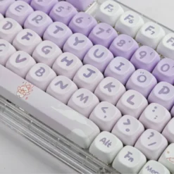 Kawaii Mao Profile Purple Bunny Keycap Set (142 Keys) – Special Edition -Kawaiitherapy Shop 77630 jpx2js